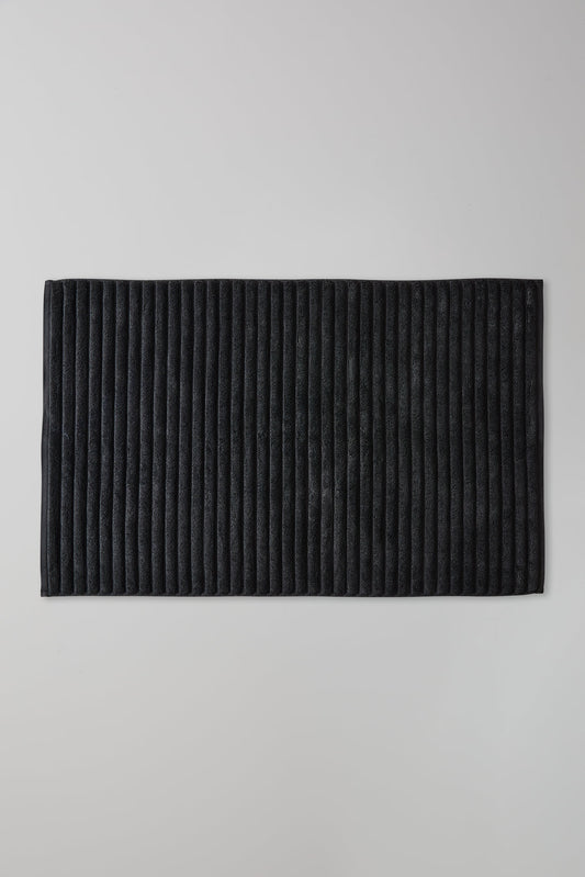 Luxury Charcoal Bath Mat, Close Up